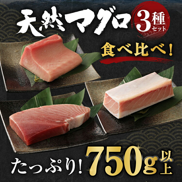 【ふるさと納税】訳ありコロナ厳選天然マグロ3種セットまぐろ漬けにも使えます!<GE003>