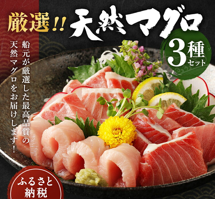【ふるさと納税】訳ありコロナ厳選天然マグロ3種セットまぐろ漬けにも使えます!<GE003>