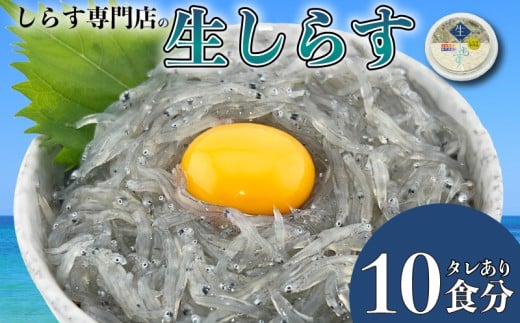 【ふるさと納税】 生しらす 10個セット しらす出汁を使った特製のポン酢タレ付き 国産 海鮮 魚 シラス 刺身 ご飯 サラダ 海鮮丼 国産しらす ちりめん じゃこ シラス丼 個包装 便利 酒 おつまみ 惣菜 人気 ランキング 贈答 ギフト 土佐のお刺身 高知県 安芸市