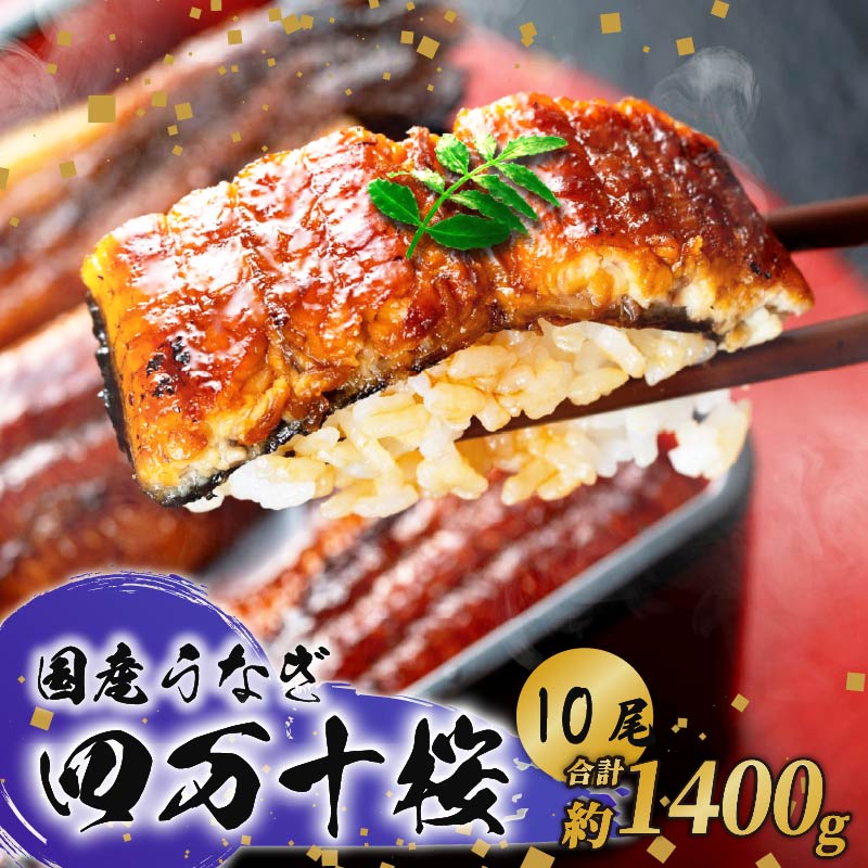 【ふるさと納税】 国産 うなぎ 蒲焼き 約140g×10尾 鰻 四万十桜 蒲焼 極上 完全無投薬 調理済み タレ 山椒 土用の 丑の日 お歳暮 お正月 高級 お取り寄せ こだわり ギフト プレゼント 贈答 贈り物 冷凍 高知県 南国市