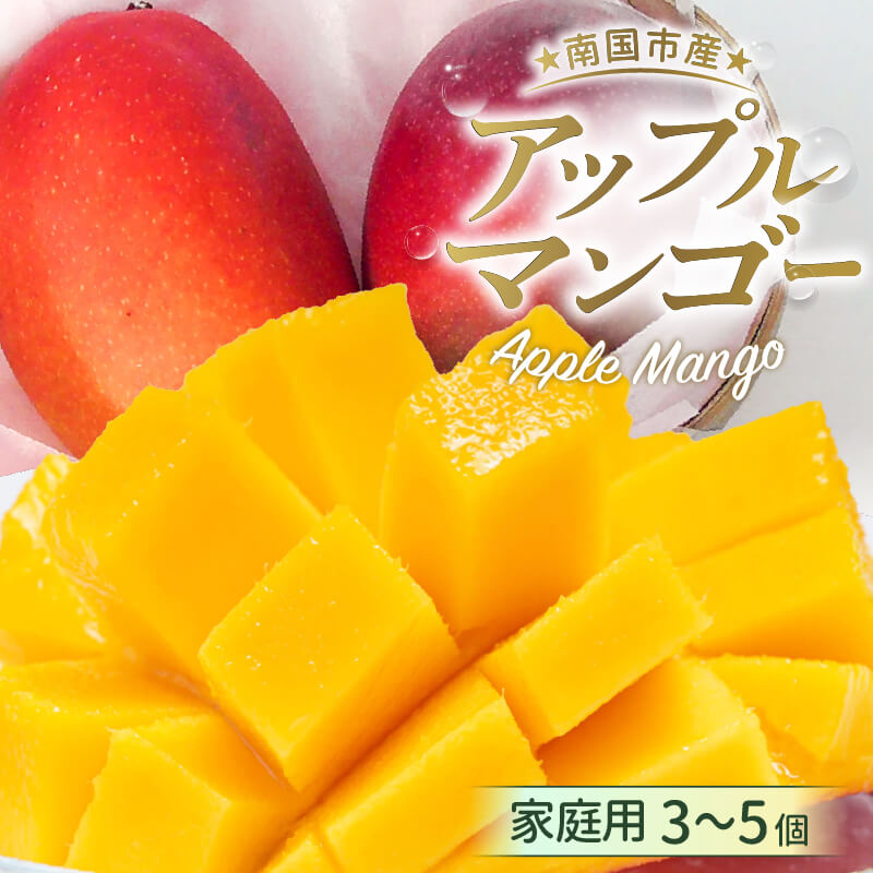 【ふるさと納税】 【先行予約】高知県南国市産／ご家庭用アップルマンゴー（2025年6月～発送） | マンゴー アップルマンゴー フルーツ 果物 くだもの 食品  高評価 厳選 高級 ギフト 贈り物 人気 おすすめ 送料無料