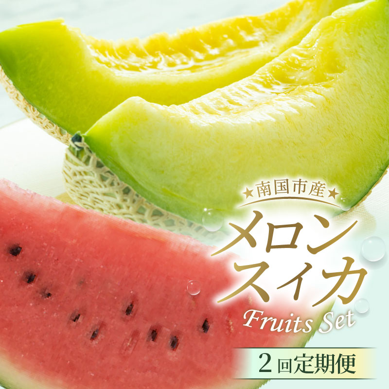 【ふるさと納税】 メロン スイカ 指定月発送 2回 定期便 予約受付 期間限定 フルーツ くだもの 高評価 厳選 ギフト 贈り物 産地直送 人気 おすすめ ふるさと納税メロン ふるさと納税 めろん ふるさと納税すいか ふるさと納税 スイカ 高知県 南国市|高知県南国市