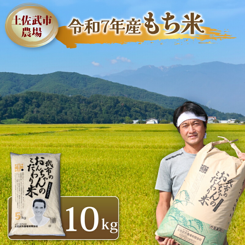 【ふるさと納税】 もち米 餅米 もちごめ 令和7年度 10キロ 数量限定 白米 高知県 南国市|高知県南国市
