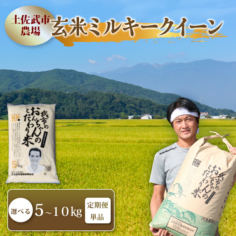 【ふるさと納税】 玄米 ミルキークイーン 5キロ 5kg 10キロ 10kg 数量限定 米 コメ お米 ご飯 おにぎり こめ 令和8年度 農家直送 産地直送 ふるさと納税 先行予約 定期便 3回定期便 6回定期便 12回定期便 選べる えらべる 高知県 南国市|高知県南国市