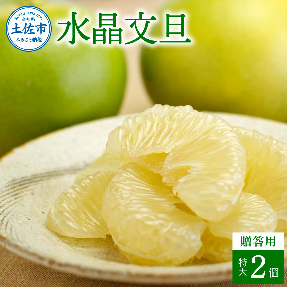 【ふるさと納税】水晶文旦 特選ご贈答用 特大 約1.5kg(2個入) ぶんたん ブンタン 水晶文旦 果物 柑橘 フルーツ 特大サイズ お取り寄せ 特産品 美味しい 高知県産 美味しい ギフト 贈答品 贈り物 秋 旬 故郷納税 ふるさとのうぜい 返礼品 高知県 高知 16500円