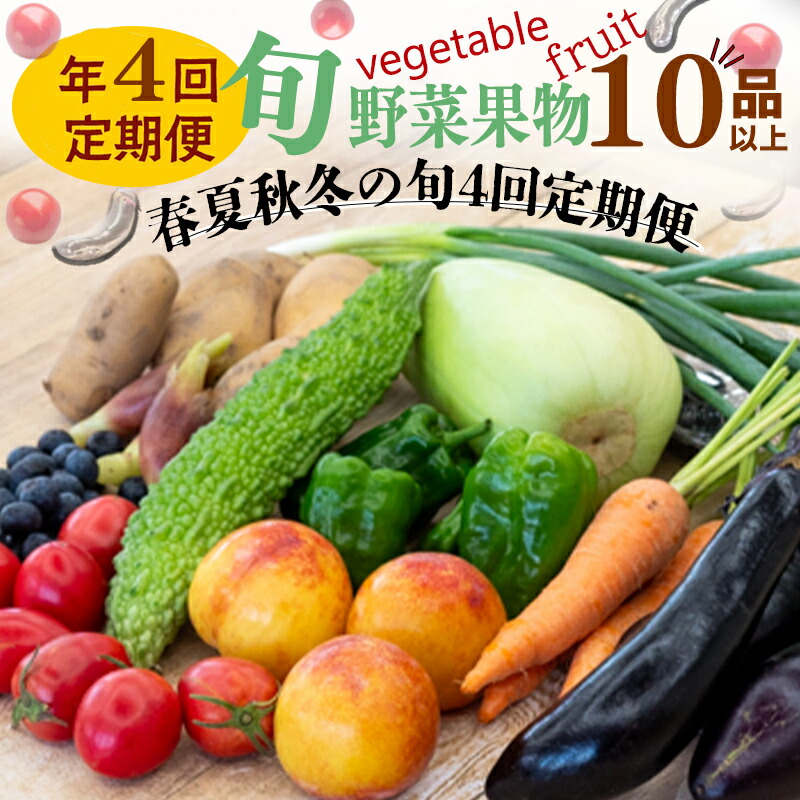 【ふるさと納税】 【 定期便 4回 】 野菜 ･ 果物 10 ～ 13 種類 セット | お楽しみ やさい フルーツ セット 旬 新鮮 農家 直送 詰め合わせ 国産 季節 ぶどう いちご スイカ きゅうり ピーマン なす トマト 大根 白菜 頒布会 高知県 須崎市 ふるさと納税野菜定期便