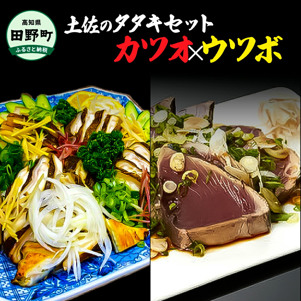 【ふるさと納税】 土佐のタタキセット(カツオ×ウツボ) カツオ1尾約350g ウツボ約250g~300g 薬味セット 鰹のタタキ ウツボのタタキ 鰹 カツオ ウツボ 詰め合わせ セット 海鮮 魚 土佐料理 郷土料理 珍味 冷蔵配送 国産 土佐 高知 返礼品 故郷納税 田野町|高知県田野町