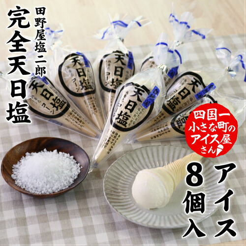 【ふるさと納税】アイス バニラアイス 塩二郎塩バニラコーンアイス 8個入り 完全天日塩の田野屋塩二郎の貴重な塩で作ったコーンアイスです 田野屋塩二郎 塩二郎 塩 しお 完全天日塩 天日塩 海水 こだわり 幻 極 キワミ 極み 極上 アイスバニラ 田野町 故郷納税 10000円