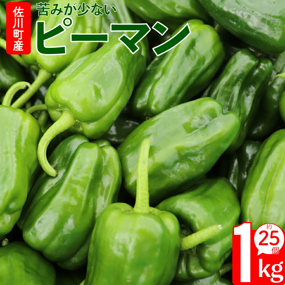 【ふるさと納税】＜ピーマン＞1kg さらら 高知 野菜 夏 苦みが少ない 佐川町産【冷蔵】＜毎年5月下旬頃～11月頃まで発送予定＞