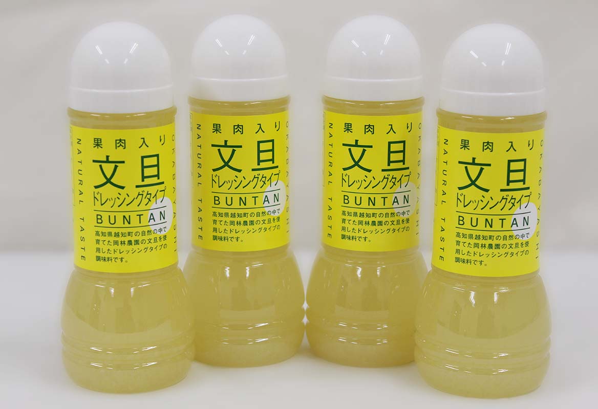 【ふるさと納税】 果肉入り文旦ドレッシング４本セット