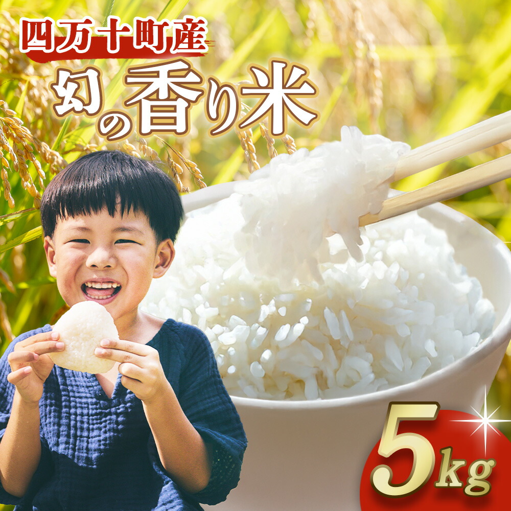 【ふるさと納税】四万十育ち！冷めても香る幻の米『香り米』　5kg　米 こめ コメ 農家 おむすび お米 おこめ 十和錦 お弁当 贈答品 香り米／Fnp-01