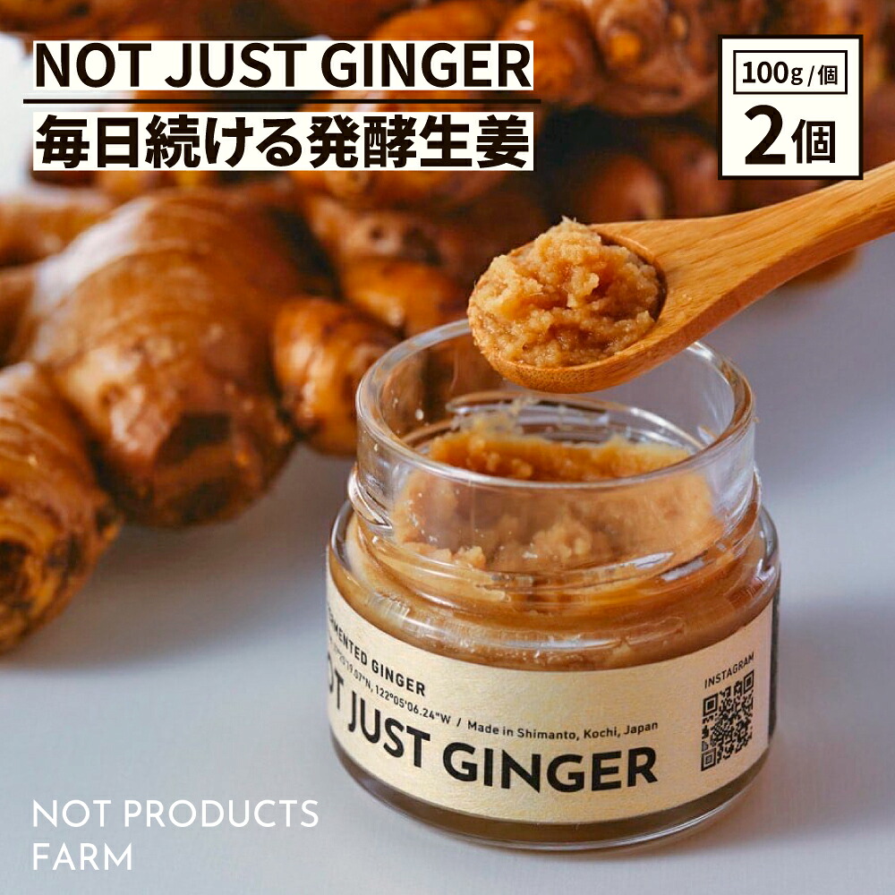 【ふるさと納税】四万十生姜×特許乳酸菌 毎日続ける発酵生姜 「NOT JUST GINGER」 2個入り しょうが ショウガ 生姜 ペースト ジンジャー 生姜焼き 薬味 野菜 料理 健康 生姜湯 / Fnp-04|高知県四万十町