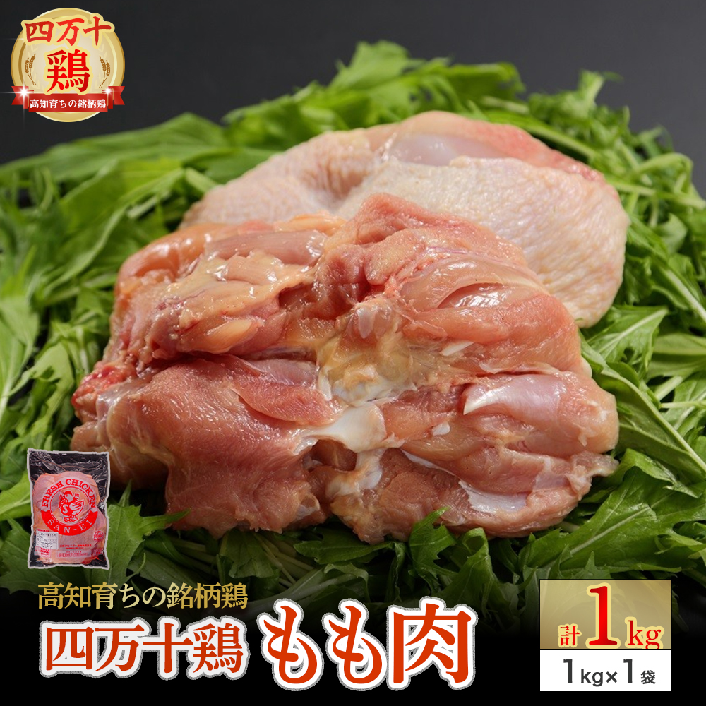 【ふるさと納税】 高知育ちの銘柄鶏 四万十鶏 もも肉 1kg　Adf-A29 国産 国産鶏肉 肉 お肉 鶏肉 とりにく 鳥肉 鶏モモ 鶏もも 冷凍 唐揚げ