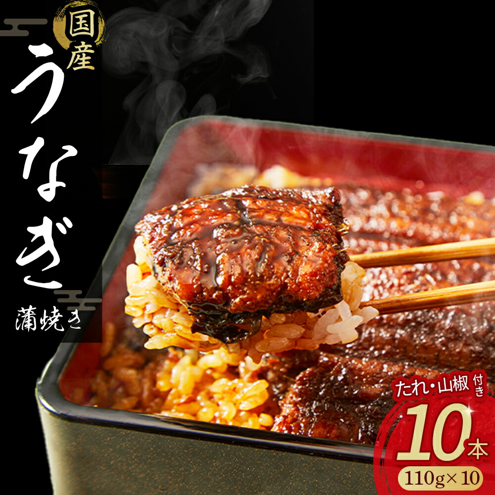 【ふるさと納税】 うなぎ 蒲焼き セット 1kg (110gｘ10本) たれ 山椒 入り 小分け 惣菜 国産 冷凍 名店 食べ方 調理済み うな重・ひつまぶしに タレ付き 山椒付き ギフト(お歳暮/お正月)高級 お取り寄せ グルメ Esu-117