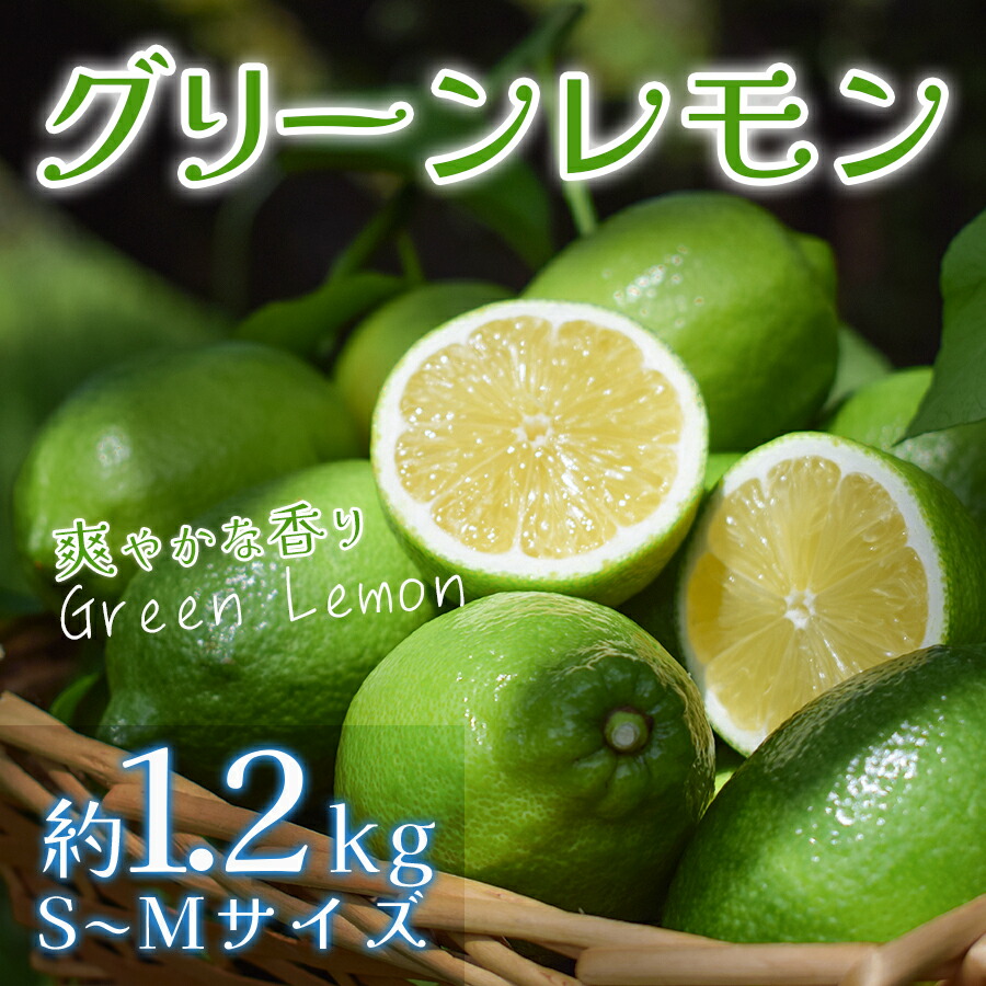 【ふるさと納税】【高知県 大月町産】爽やかな香りの温室グリーンレモン　1.2kg