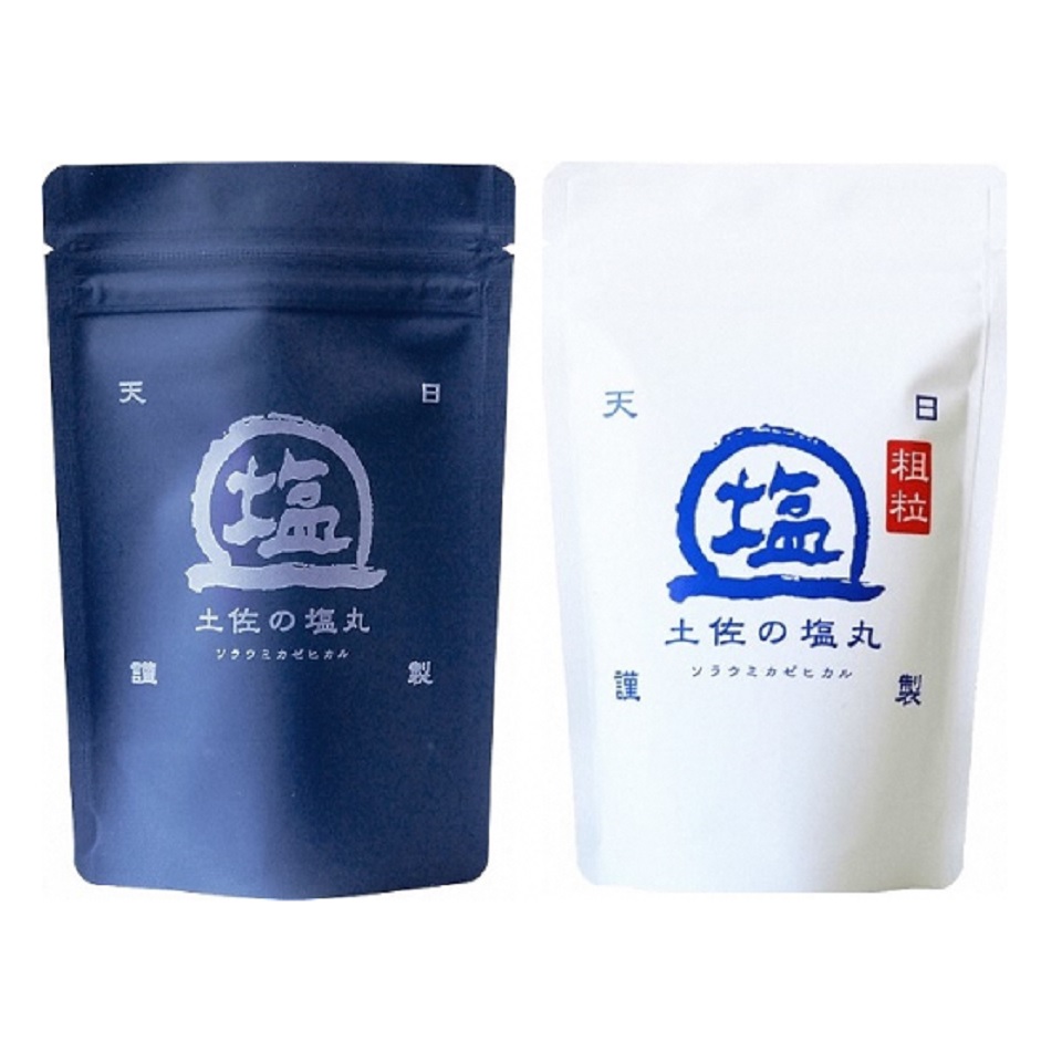 【ふるさと納税】天日海塩 土佐の塩丸 食べ比べ 200g×7袋 （青丸3袋・ 白丸4袋） ［1522］