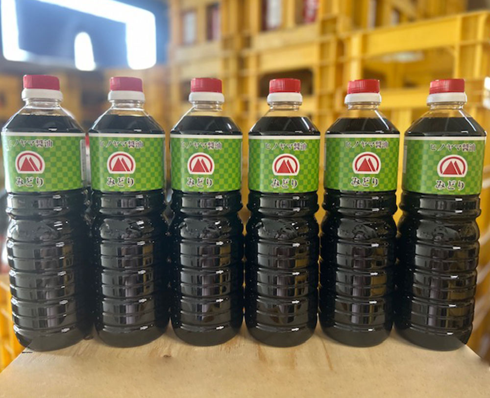 【ふるさと納税】みどり醤油 6本セット 1L×6本 合計6L ヒノヤマ醤油 甘口 濃口醤油 調味料 醤油 しょうゆ しょう油 ボトル 国産 九州 福岡県 北九州市 送料無料|福岡県北九州市