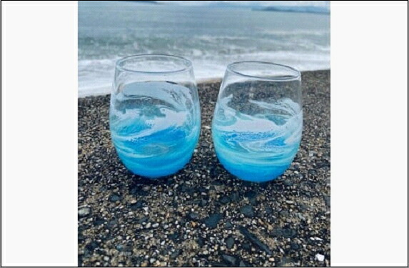 【ふるさと納税】【福岡市】オーシャングラス 1個 330ml【エメラルドグリーン系】｜福岡県福岡市 9,240円