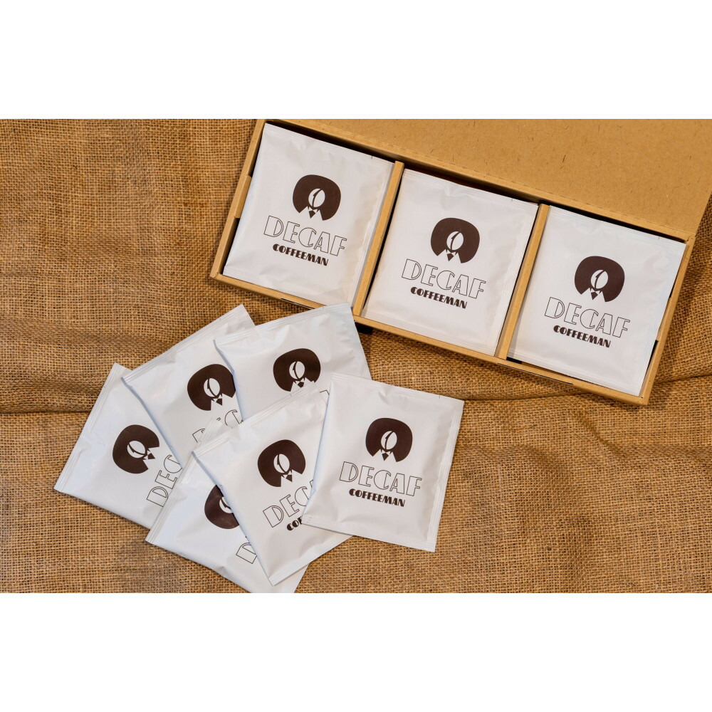 【ふるさと納税】【福岡市COFFEEMAN】デカフェブレンドドリップバッグ(10g)&times;18個入 | 珈琲 飲料 コーヒー ドリップバッグ ソフトドリンク 人気 おすすめ 送料無料｜福岡県福岡市