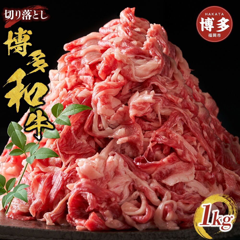 【ふるさと納税】博多和牛切り落とし 1000g（500g×2p）