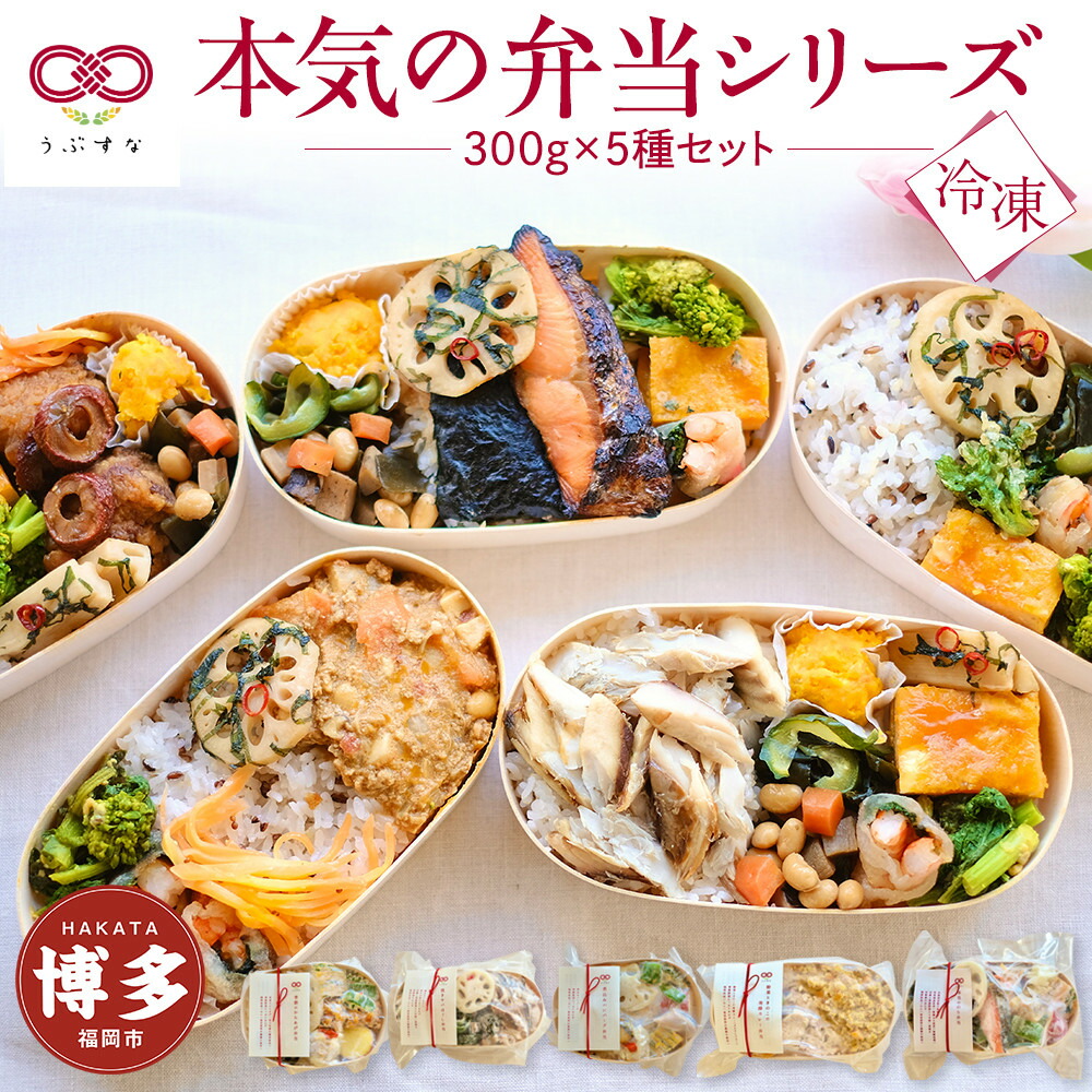【ふるさと納税】【冷凍】お弁当5食セット　有機・特別栽培野菜　九州　福岡　国産食材