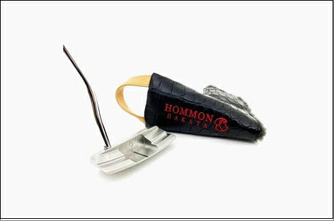 【ふるさと納税】【ブラック】博多革工房HOMMONが作ったゴルフパター用ヘッドカバー【クロコダイル】