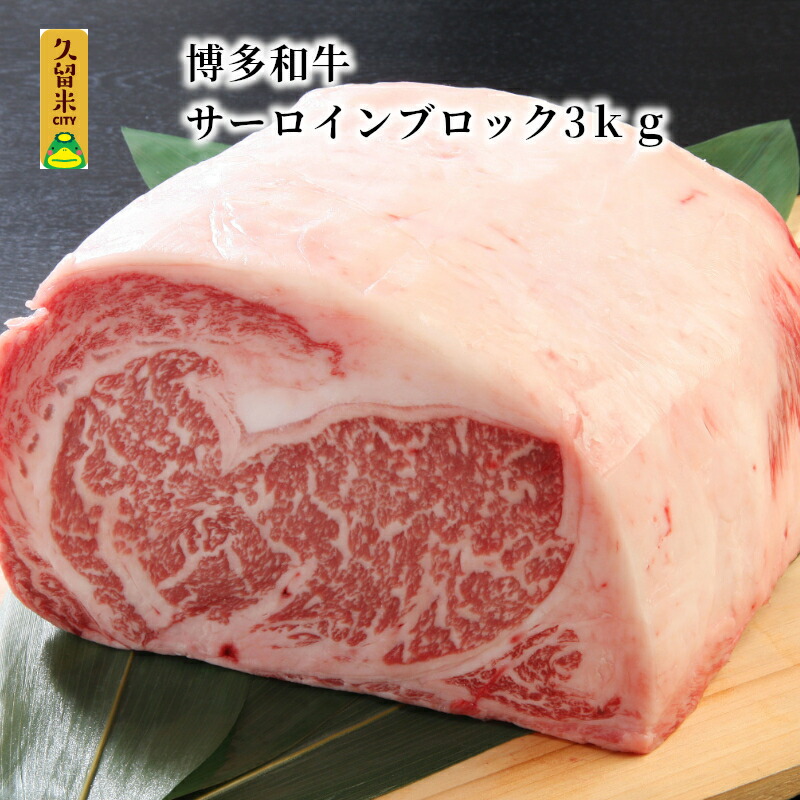 博多和牛 サーロインブロック3kg