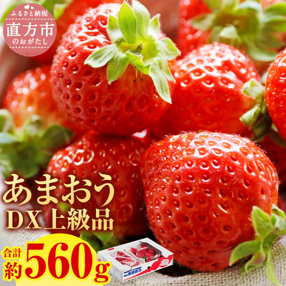 【ふるさと納税】【予約】 福岡県産 博多 あまおう DX 上級品 合計約560g 約280g×2パック入り【2025年12月上旬～2026年1月上旬発送予定】いちご 苺 イチゴ 果物 フルーツ 福岡県産 九州産 国産 冷蔵 送料無料
