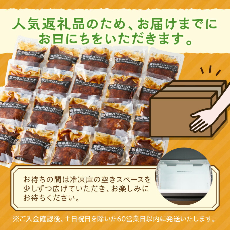 【ふるさと納税】＼総合ランキング1位獲得／累計4000万個突破 鉄板焼ハンバーグ デミソース 10個～20個 温めるだけ 福岡 飯塚 冷凍 小分け 大容量 ハンバーグ 肉 牛 簡単調理 特製 湯煎 人気 お試し