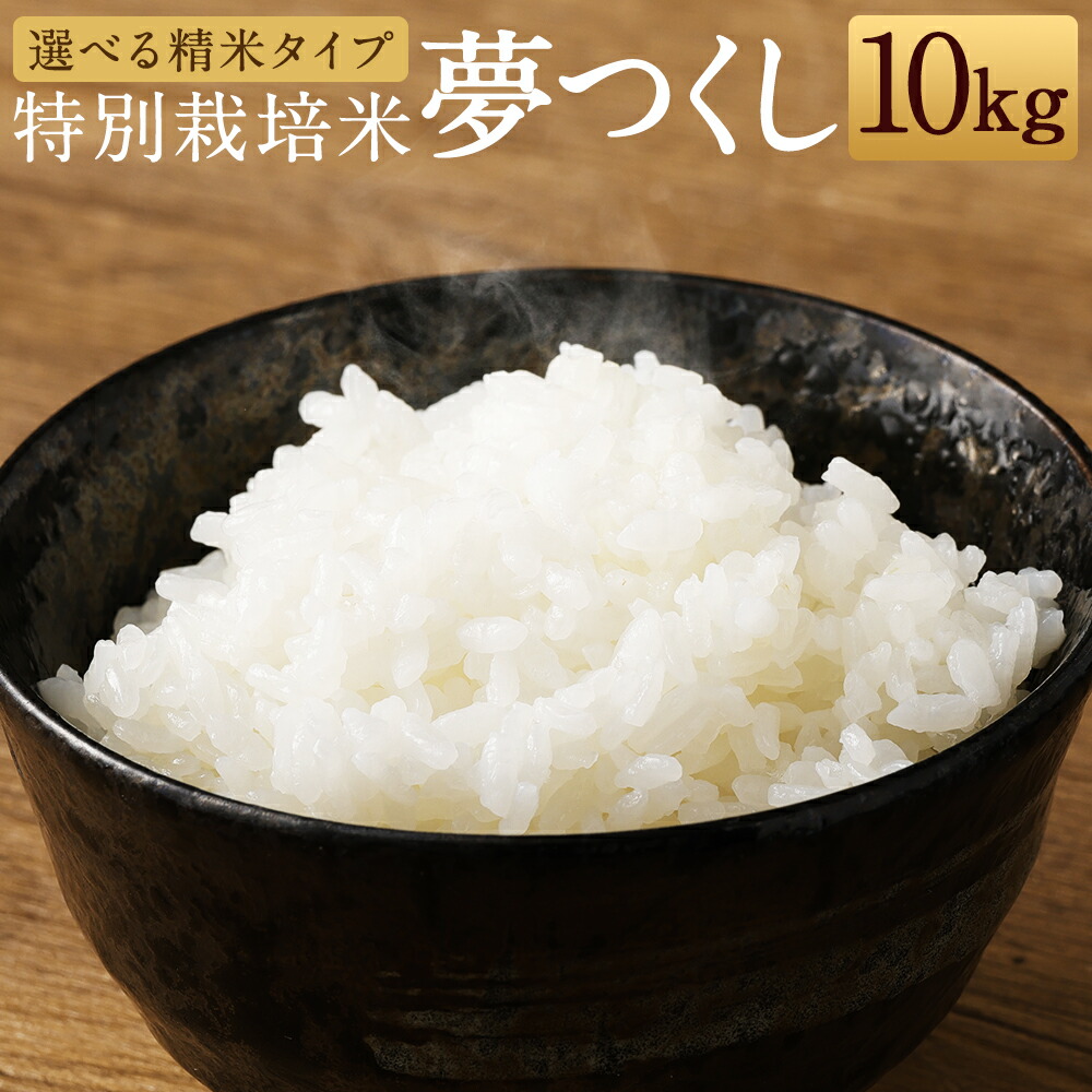 【ふるさと納税】夢つくし 特別栽培米 10kg 玄米/5分/7分/白米 選べる精米タイプ 令和6年産 お米 精米 分付き米 福岡県産 九州産 送料無料
