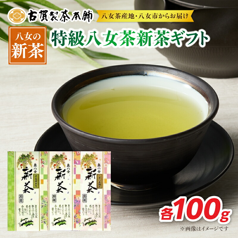 【ふるさと納税】古賀製茶本舗 特級八女茶新茶 ギフトセット【2026年5月以降発送】 八媛みどり さえみどり 初摘み 八十八夜摘み 日本茶 お茶 緑茶 新茶 福岡県 八女市