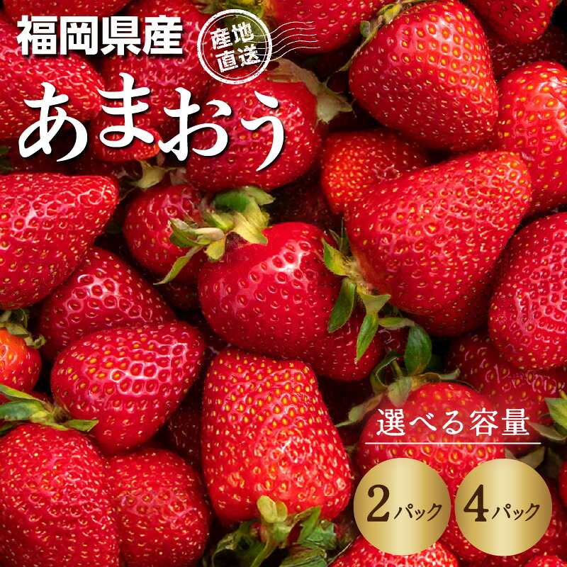 【ふるさと納税】【選べる容量】福岡県産あまおう 約250g（2パック・4パック） いちご イチゴ 苺 あまおう フルーツ 果物 くだもの 250g 2パック 4パック 福岡県 八女市