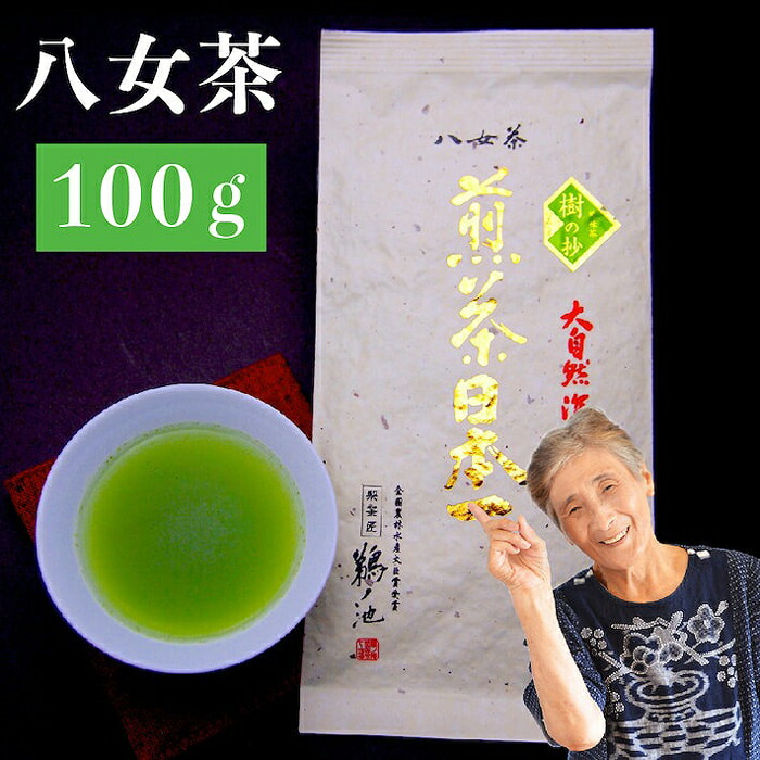 【ふるさと納税】自社製造の深蒸しの八女茶!当店実績ナンバーワン!樹の抄(いつきのしょう)100g入り 選べる個数(1袋・3袋・5袋)|福岡県八女市