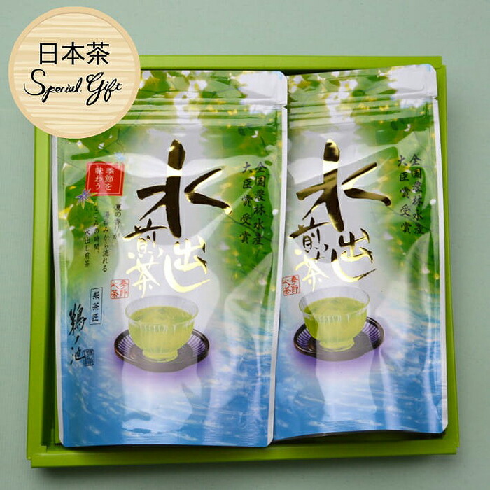 【ふるさと納税】八女茶ギフト 抹茶入り水出し緑茶2袋セット 茶 お茶 煎茶 抹茶 日本茶 八女茶 緑茶 水出し ティーバッグ ギフト 贈り物｜福岡県八女市