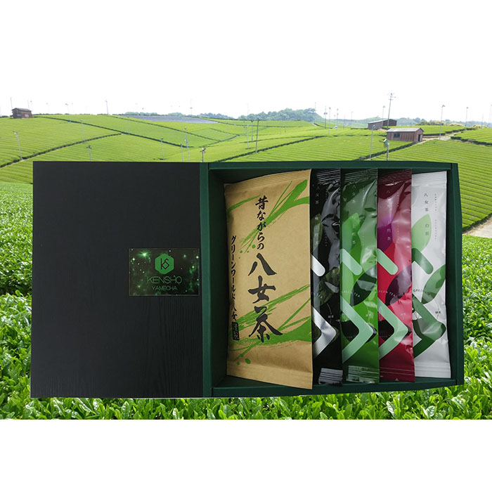 【ふるさと納税】八女茶こだわりの一番茶 5本セット お茶 緑茶 煎茶 国産 お楽しみ 詰め合わせ|福岡県八女市