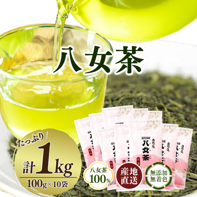 【ふるさと納税】八女茶100% 家庭用業務用煎茶 100g×10袋 お手頃品!<岩崎園製茶>八女茶 煎茶 産地直送 無添加 無着色 たっぷり お手頃 家庭用 業務用 大容量 福岡県 八女市|福岡県八女市