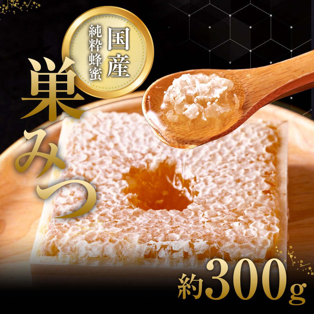 国産純粋 巣みつ 300ｇ 九州蜂の子本舗