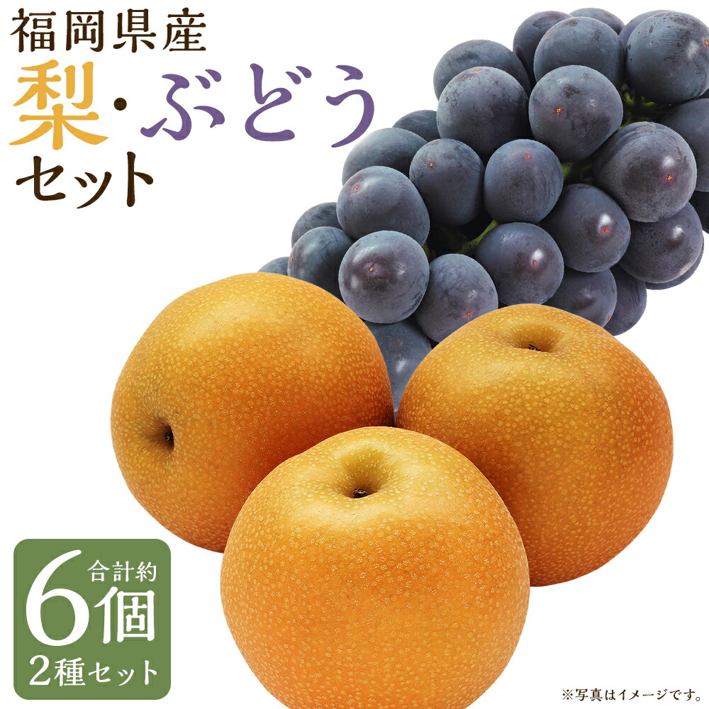 【ふるさと納税】数量限定 よらん野特選梨とぶどうセット 品種おまかせ ぶどう約1kg 梨3玉 果物 フルーツ セット 詰め合わせ ランダム 福岡県産 九州産 送料無料【2025年8月上旬～9月下旬に順次発送予定】