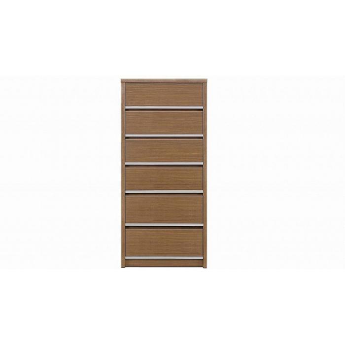 【ふるさと納税】大川家具 チェスト 幅60cm ハイタイプ 引出し 6段 シンプル ウォールナット | 家具 ファニチャー 人気 おすすめ 送料無料
