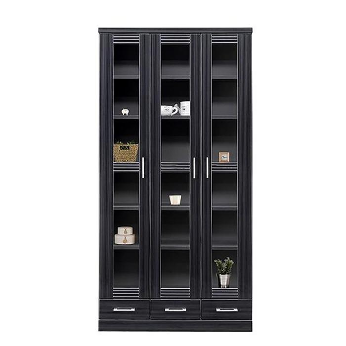 【ふるさと納税】家具 本棚 書棚 幅90cm 収納 棚 収納家具 モダンデザイン【ブラック】 | 家具 ファニチャー 人気 おすすめ 送料無料
