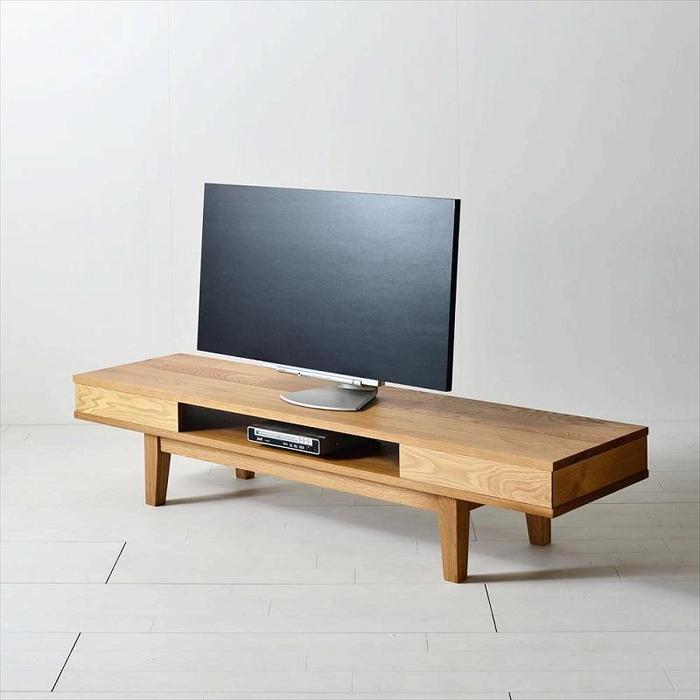 【ふるさと納税】NO1テレビボード　オーク　TVボード　TV台　無垢　天然木 | 家具 インテリア おしゃれ 北欧 アンティーク 大川家具 大川 木製 日本製 国産 ローボード テレビラック テレビ台 TVラック 収納 隠す 幅150cm 高さ32cm ヴィンテージ 木目調 脚付き｜福岡県大川市