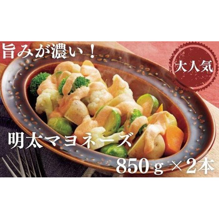 【ふるさと納税】明太マヨネーズ 850ｇ&times;2本 (辛子明太子) | お取り寄せ グルメ おつまみ ご飯のお供 手土産 ギフト 明太マヨネーズ 辛子明太子 マヨネーズ 10000円 1万円｜福岡県大川市