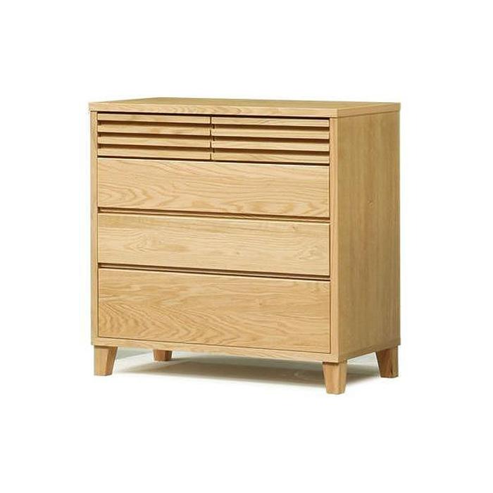 【ふるさと納税】【幅90.3 奥行45 高さ88.5】バジル90-4ローチェスト(レッドオーク) | 家具 ファニチャー 人気 おすすめ 送料無料