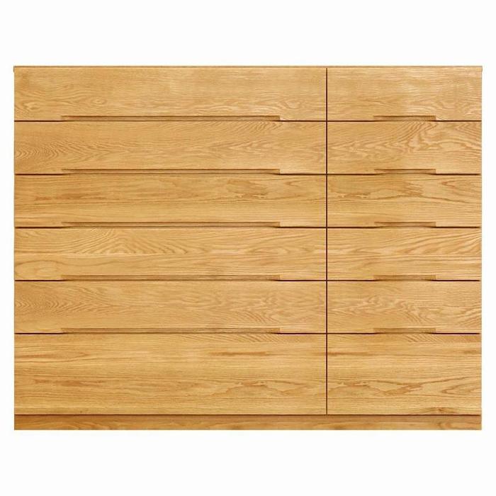 【ふるさと納税】チェスト タンス 幅151 6段 奥行44 ホワイトオーク 無垢 桐たんす 箪笥 婚礼 衣類収納 大川家具 丸田木工 ナテュール | 家具 ファニチャー 人気 おすすめ 送料無料