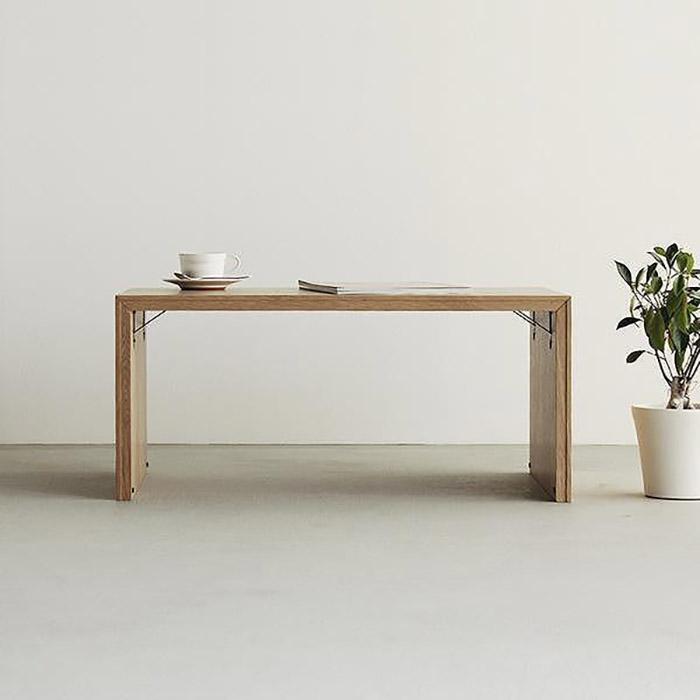 ふるさと納税 福岡県 大川市  ローテーブル110 折りたたみ メープル 大川家具 メープル コンパクトにたためるリビングテーブル＞オルテ110折りたたみリビング