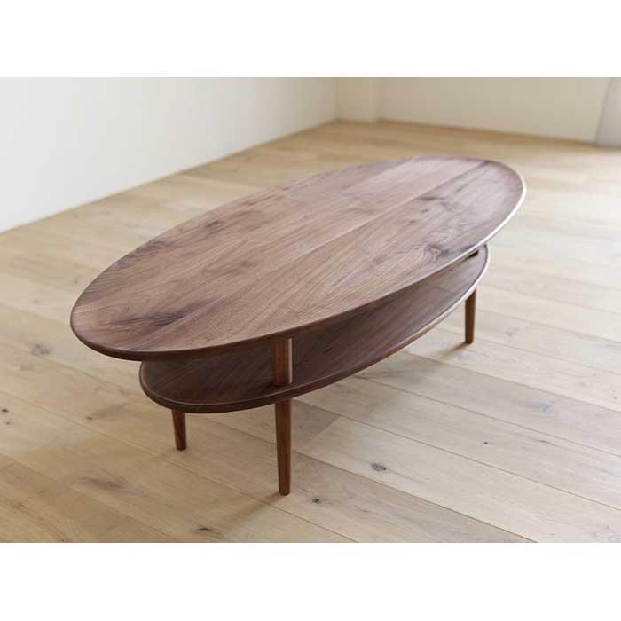 【ふるさと納税】BORDO Oval Table 105 walnut | 家具 ファニチャー 人気 おすすめ 送料無料|福岡県大川市