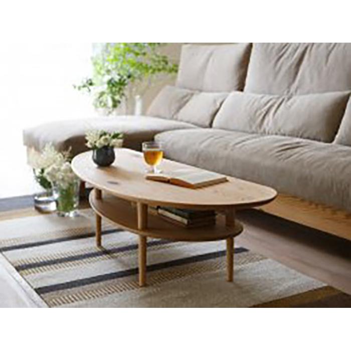 【ふるさと納税】BORDO Bean Table 126 oak | 家具 ファニチャー 人気 おすすめ 送料無料|福岡県大川市