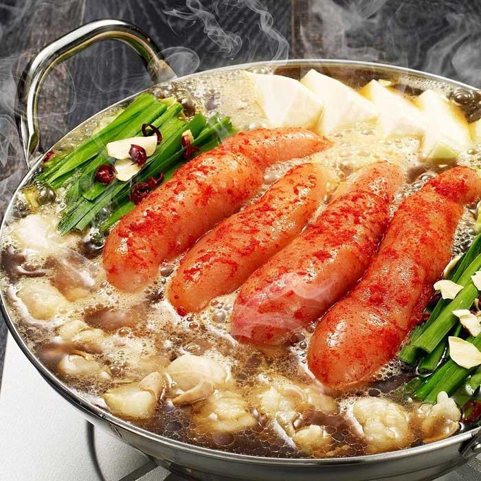【ふるさと納税】【ご家庭用】博多明太もつ鍋（醤油味）3人前 | もつ鍋 牛もつ 鍋 博多 醤油 しょうゆ 明太 めんたい