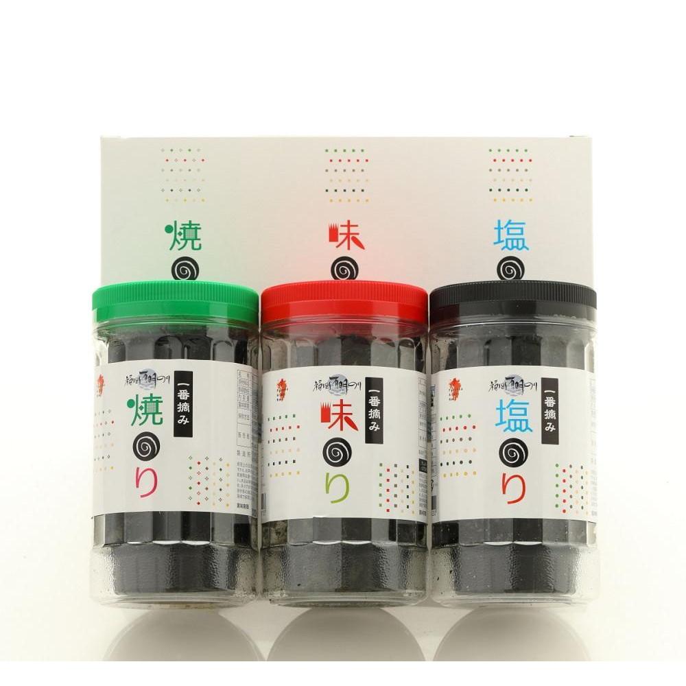 【ふるさと納税】一番摘み 福岡有明のり9本!! ボトル入「味のり」「塩のり」「焼のり」詰合せ