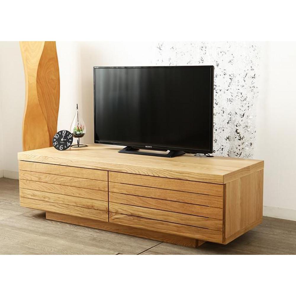 【ふるさと納税】大川家具 ノート120TVボード左引出し オーク(ナラ) 台輪 | インテリア ファニチャー 人気 おすすめ 送料無料｜福岡県大川市